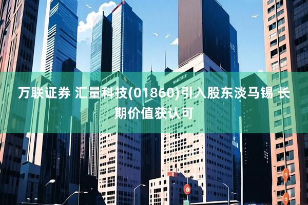 万联证券 汇量科技(01860)引入股东淡马锡 长期价值获认可
